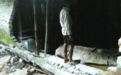 Longsor Ponorogo Terjang Rumah Warga Talun Ngebel