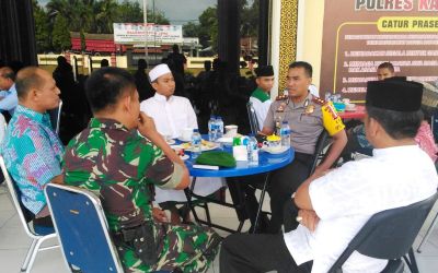 Aksi Damai 212, Polres Kampar Diskusi Dan Do'a Bersama