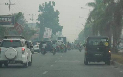 10 Titik Api di Pelalawan, Pangkalan Kerinci Berasap