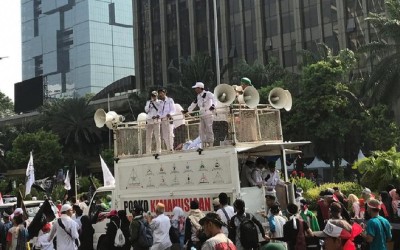 Massa Aksi Mujahid 212 Bergerak ke Istana