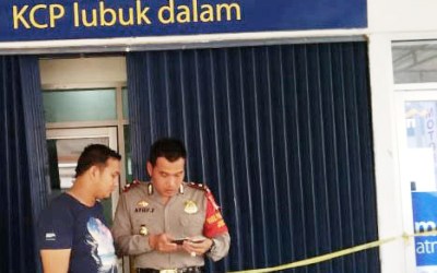 Rp1,4 Miliar Uang Bank Mandiri di Siak Disikat Dirampok