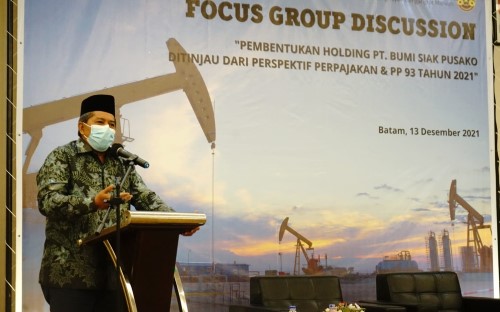 Bupati Siak Alfedri Hadir FGD PT BSP di Kota Batam