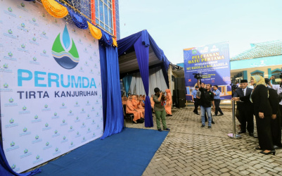 Wabup Malang Lounching Logo Baru Perumda Tirta Kunjuran