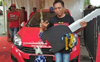 Warga Sendang Dapat Mobil Usai Mlaku Bareng BMI Ponorogo