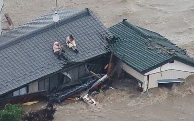 Banjir dan Tanah Longsor di Jepang Puluhan Tewas