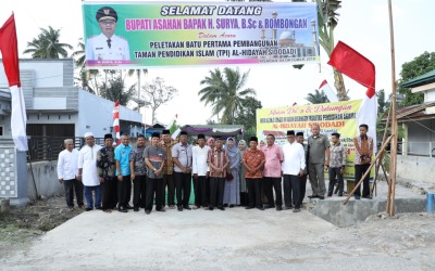 Bupati Asahan Letakan Batu Pertama Pembangunan TPAI