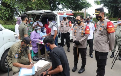 Polresta Tangerang Gelar Ops Yustisi, 2 Pelanggar Reaktif