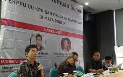 LSI: 76,3% Publik Setuju Jokowi Terbitkan Perppu KPK