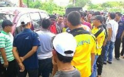 Rebutan Penumpang, Supir Kopsi Serang Kantor Taksi Bluebird