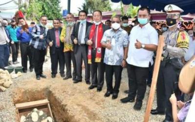 Wako Gunungsitoli Letakkan Batu Pertama Gedung GPDI