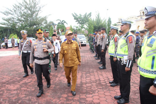 Polres Bengkalis Gelar Apel Operasi Ketupat Lancang Kuning 2023