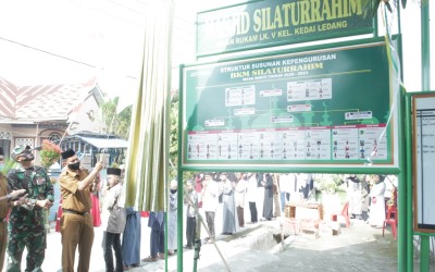 Bupati Asahan Resmikan Mesjid di Kelurahan Kedai Ladang