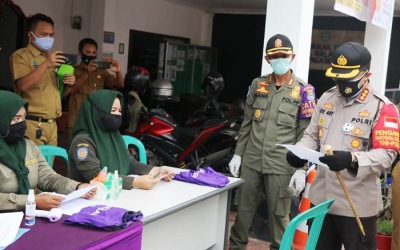 Kapolresta Tangerang Pimpin Operasi Yustisi di Psr Gembong