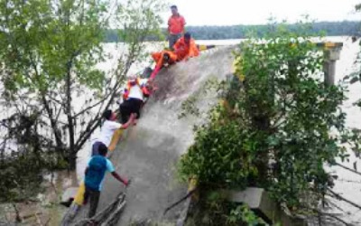 Belum Difungsikan, Pelabuhan Pol Air di Batu Enam Roboh