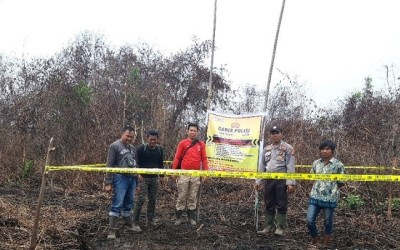 Diduga Bakar Lahan, Polisi Tangkap Dua Petani di Inhil 