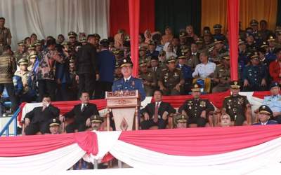 Mendagri Tjahjo Kumolo Pimpin Apel HUT Damkar di Pekanbaru