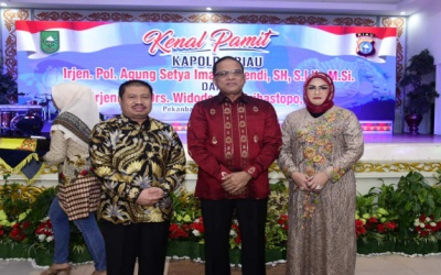 Bupati Bengkalis Hadiri Kenal Pamit Kapolda Riau