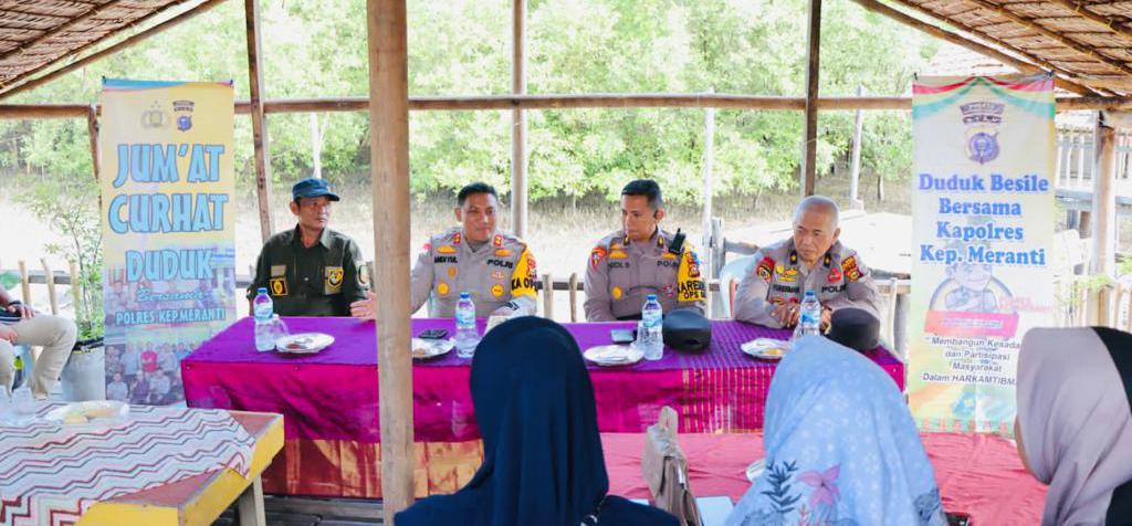 Kapolres Meranti Dengarkan Langsung Keluh Kesah Masyarakat Desa Permai