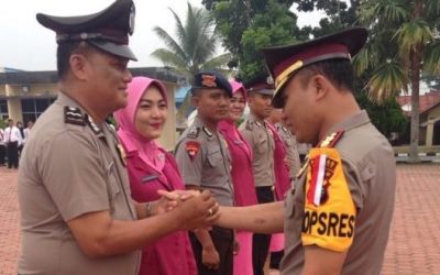 Tujuh Personil Jajaran Polres Rohil Naik Pangkat