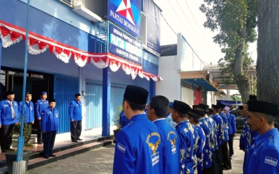 Pasukan Biru SBY di Ponorogo Gelar Detik Proklamasi
