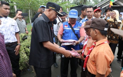 Pemkab Asahan Gandeng Polres Salurkan Bantuan Banjir