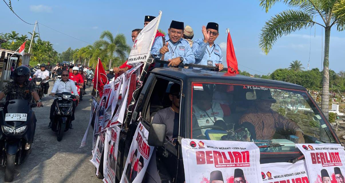 Paslon 'Berlian' Dapat Nomor Urut 3, Optimis Menang Di Pilkada Meranti