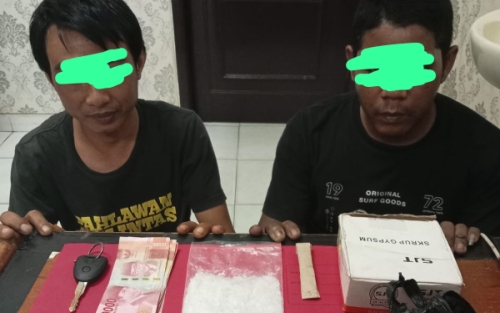 Polres Siak Amankn Dua Terduga Pengedar dan 50 Gram Shabu