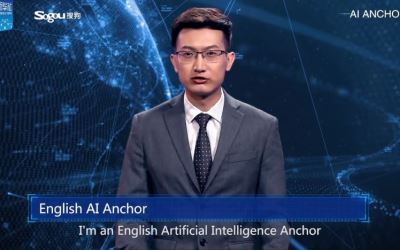 Pembaca Berita di Televisi China Ternyata Bukan Manusia