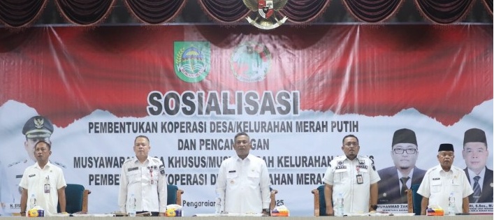 Pemkab Rohul Gelar Sosialisasi Pembentukan Koperasi Merah Putih Desa Dan Kelurahan
