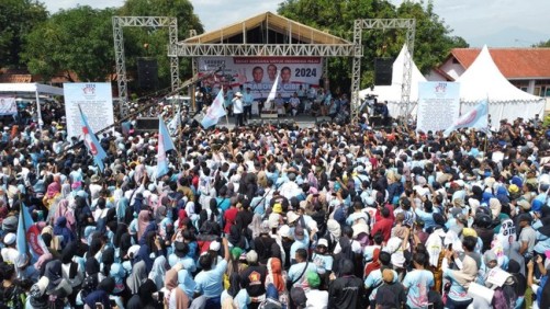 Caleg PKB, Relawan AMIN & Ganjar Ikut Kampanyekan Prabowo di Serang