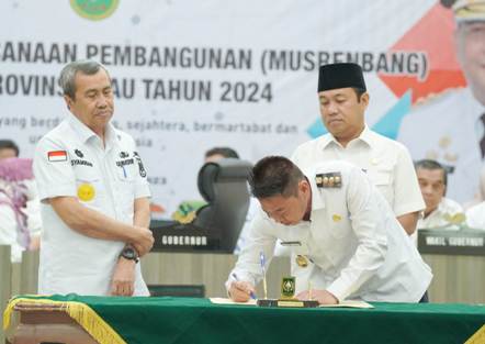 Musrenbang RKPD Riau 2024, Bupati Rohil Minta Perbaikan Infrastruktur Jalan