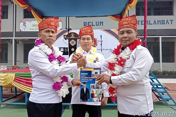 Sertijab dan Pisah Sambut Kalapas Kelas IIA Bengkalis, Kasmarni Puji Kriston