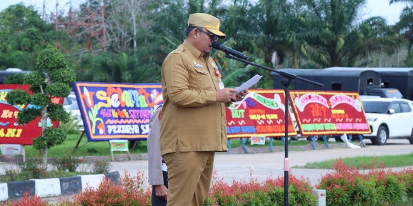 Sekda Rohul Jadi Irup HUT Satpam Ke-42