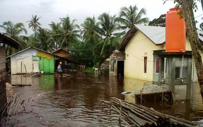 Puluhan Rumah Warga Dusun Baru Terendam  Banjir