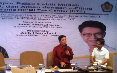 HIPMI Tax Center Gandeng DJP Gelar Sosialisasi SPT Pribadi