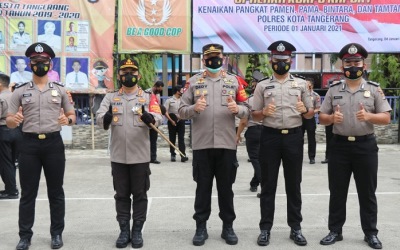 Kapolresta Tangerang Ingatkan Personel Naik Pangkat