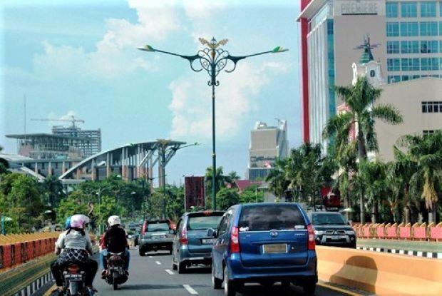 Sepekan Diselimuti Asap, Langit Pekanbaru Biru Setelah Diguyur Hujan