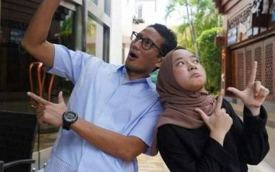 Nissa Sabyan ke Lamongan Hadiri Kampanye Sandiaga Uno