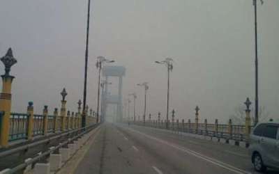 Kabut Asap Mulai Ganggu Angkutan Luar Kota Dalam Provinsi