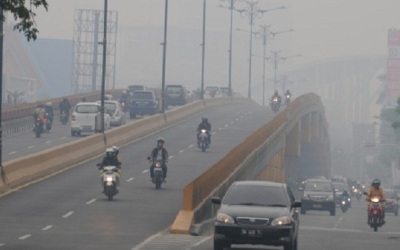 Riau Nihil Hotspot, Kabut Asap Sebagaian Daerah Masih Tebal