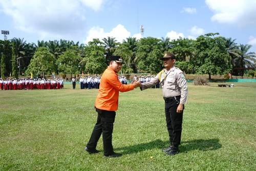 Wabup Siak Pimpin Apel Pencegahan dan Kesiapsiagaan Karhutla