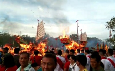 Bakar Tongkang, Tradisi Masyarakat Tionghoa di Bagansiapiapi