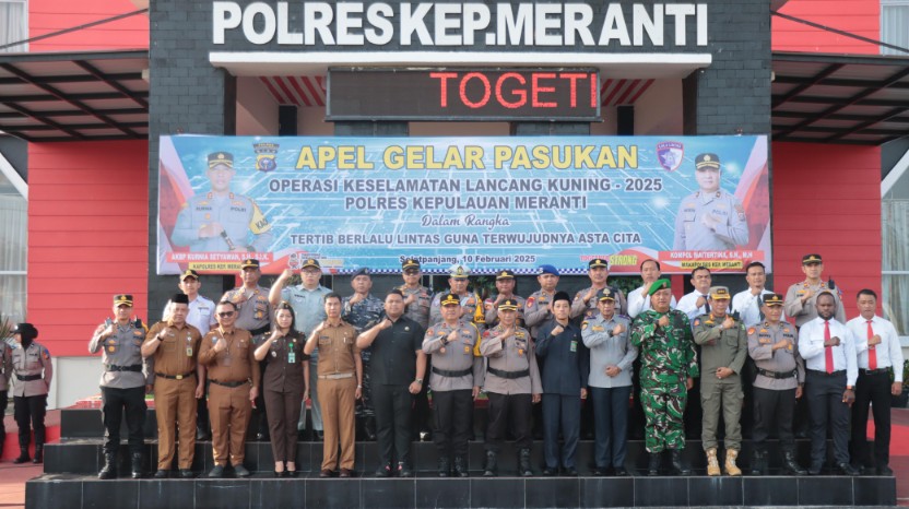 Polres Meranti Gelar Pasukan Operasi Keselamatan Lancang Kuning