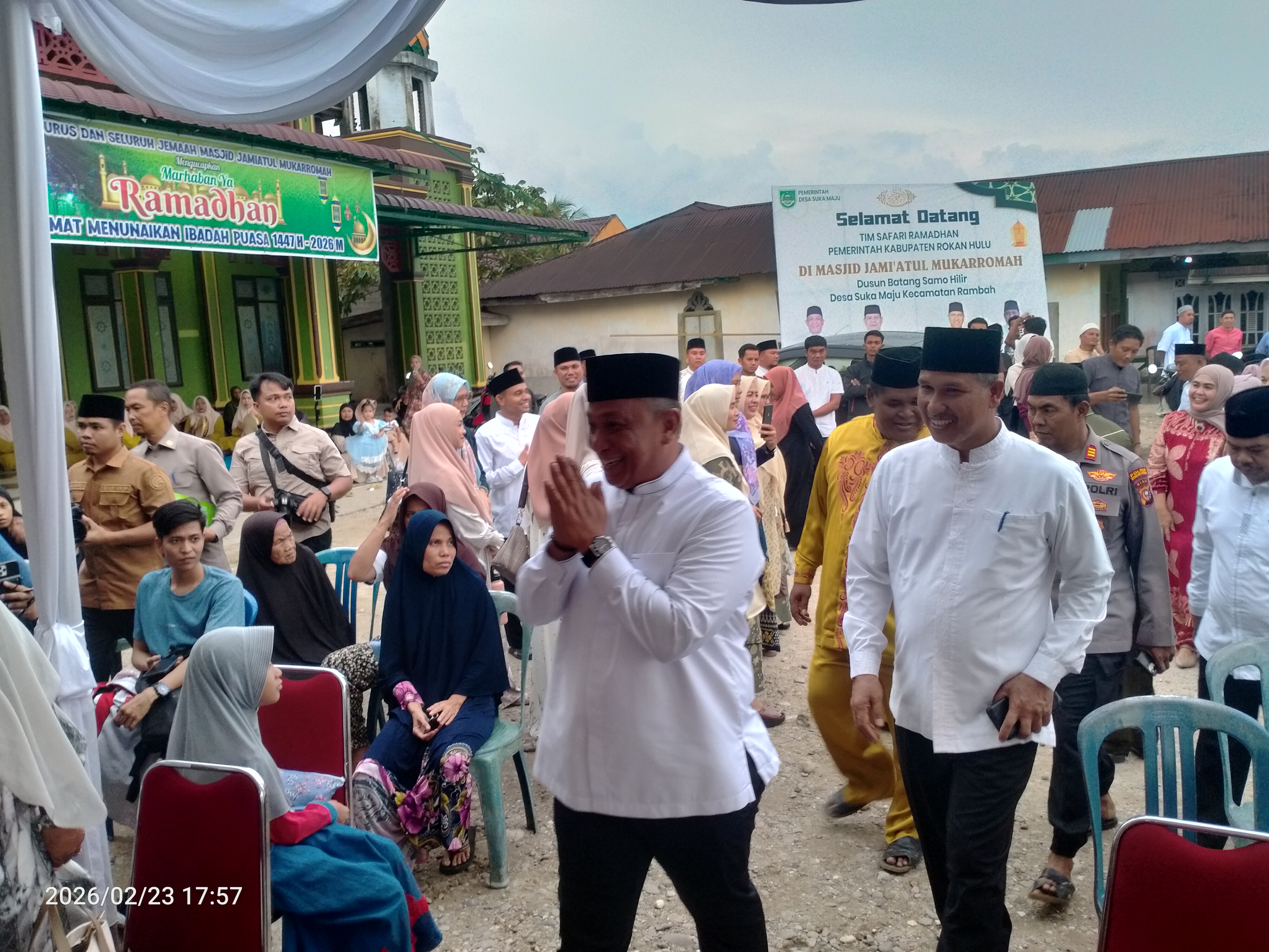 Pemkab Rohul Gelar Safari Ramadhan Perdana di Rambah, Bupati Anton Salurkan Beragam Bantuan