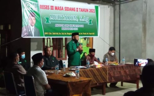 Muhtarom Laksanakan Reses lll Tahun 2021 di 4 Titik