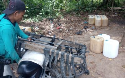 SPBU Talikumain Tambusai Jual BBM dengan Jerigen