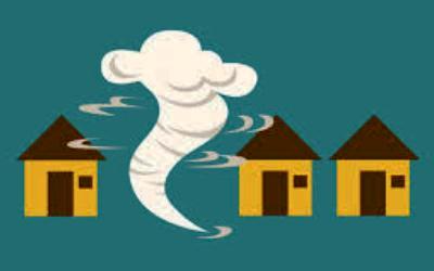 Angin Puting Beliung Mengamuk di Langgam, Riau