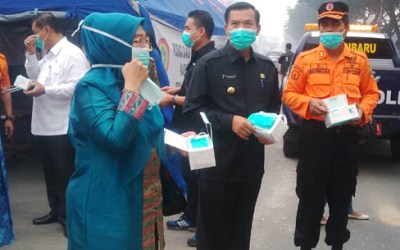 Walikota Pekanbaru Tinjau Sejumlah Posko Darurat Asap