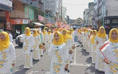 Bupati Lepas Pawai Taaruf MTQ XV Kabupaten Rohil 