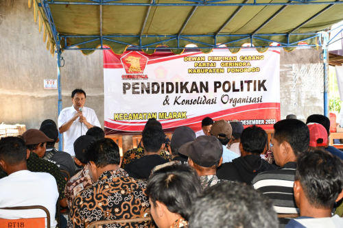 Gerindra Ponorogo Bekali Kader Melalui Pendidikan Politik dan Konsolidasi Organisasi